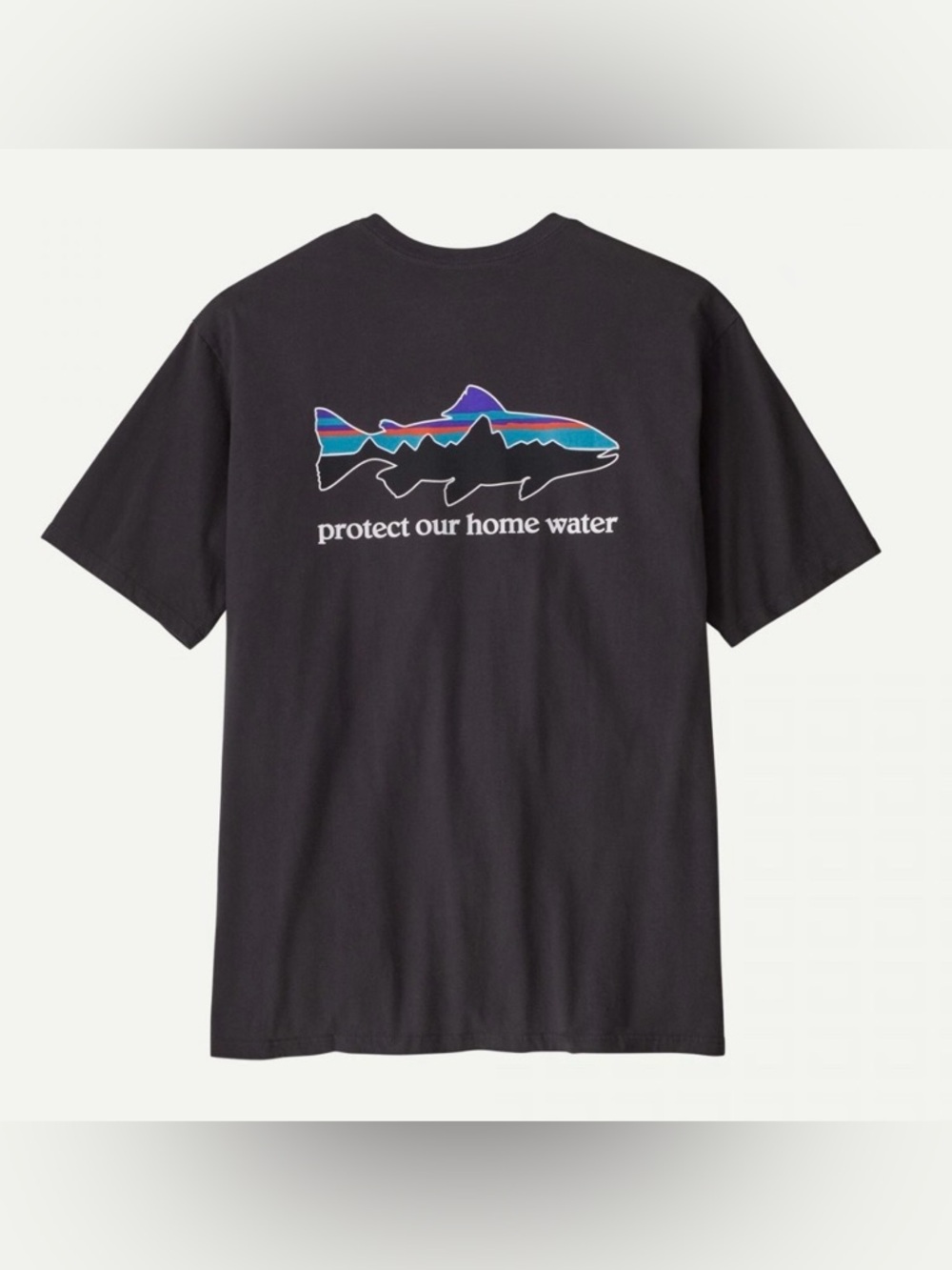 Patagonia M’s ‘Home Water Trout’ Graphic T-shirt - Ink Black (grey), Size Medium